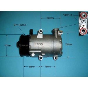 Compressor (AirCon Pump) Volvo C30 2.0 16v Petrol (Nov 2007 to Dec 2012)