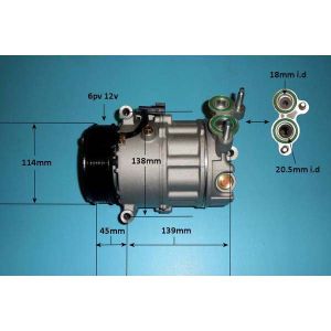 Compressor (AirCon Pump) Volvo C30 1.6 D2 Diesel (Oct 2010 to Oct 2012)