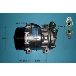 Compressor (AirCon Pump) Volvo C30 1.6 D2 Diesel (Oct 2012 to Dec 2012)