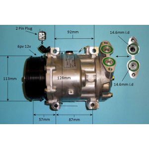 Compressor (AirCon Pump) Volvo S60 MK2 1.6 D2 DRIVe Diesel (Jan 2011 to May 2018)