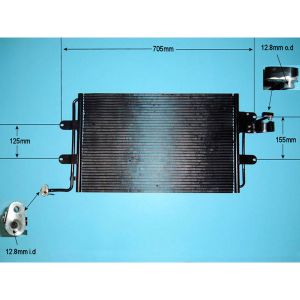 Condenser (AirCon Radiator) VW Beetle 1.9 TDi PD Diesel (May 2000 to Apr 2001)