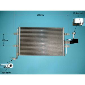 Condenser (AirCon Radiator) VW Bora 1.9 TDi SD 150 HP Diesel (May 2000 to May 2005)