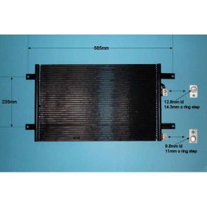 Condenser (AirCon Radiator) VW Sharan 1995-2010 1.9 TDi Diesel (Sep 1995 to Mar 2000)