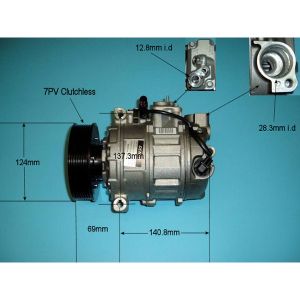 Compressor (AirCon Pump) VW Touareg 4.2 V8 Petrol (Jan 2003 to May 2005)