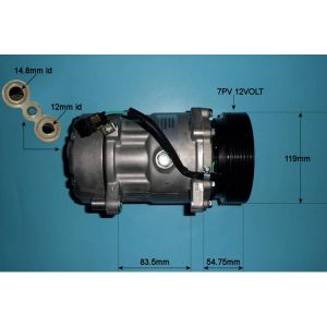 Compressor (AirCon Pump) VW Golf MK 3 1H5 Estate 2.9 Petrol (Oct 1994 to Apr 1999)