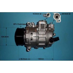 Compressor (AirCon Pump) VW Caravelle/Multivan 2.0 TDi Diesel (May 2010 to Jan 2012)