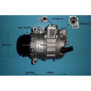 Compressor (AirCon Pump) VW Crafter 2.0 TDi Diesel (May 2011 to Dec 2016)