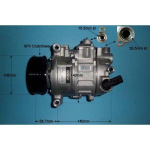 Compressor (AirCon Pump) VW Amorok 2.0 BiTDi Diesel (May 2012 to 2023)