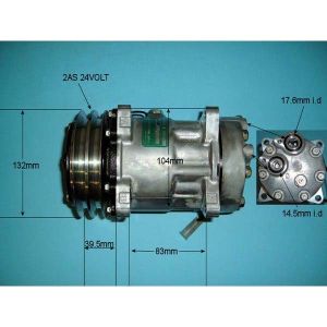 Compressor (AirCon Pump) Volvo Construction Wheeled Loader L220E Diesel (1990 to 2023)