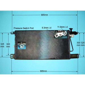 Condenser (AirCon Radiator) Scania Truck P.G.R.T SERIES Diesel (Mar 2004 to Sep 2007)