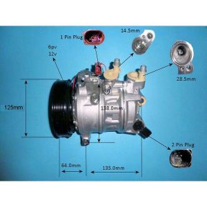 Compressor (AirCon Pump) Audi A6 2.0 40 TDi mild hybrid Diesel (Feb 2018 to 2023)