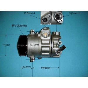 Compressor (AirCon Pump) Audi A1 1.4 TDi Diesel (Nov 2014 to Oct 2018)