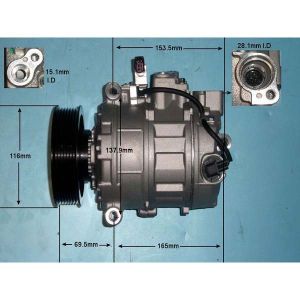 Compressor (AirCon Pump) Bentley Continental Convertible 6.0 Petrol (Aug 2007 to 2023)