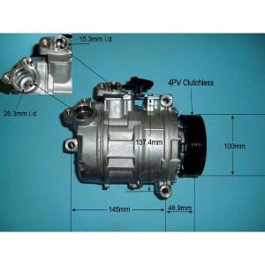 Compressor (AirCon Pump) BMW 335 3.0 D M57 (E90) Diesel (Jan 2006 to Dec 2011)