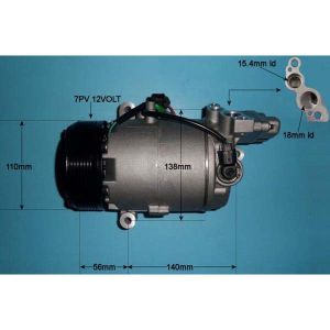 Compressor (AirCon Pump) BMW 1 Series 116 2.0 N43 (E87/E81) Petrol (Sep 2007 to Jun 2011)