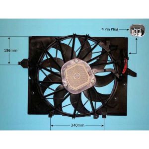 Radiator Cooling Fan BMW 525 2.5 M54 (E61) Petrol (Jun 2004 to Dec 2010)