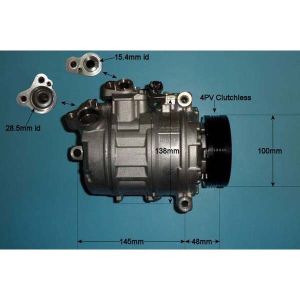 Compressor (AirCon Pump) BMW 525 3.0 D xDrive (E60) Diesel (Jan 2007 to Dec 2009)