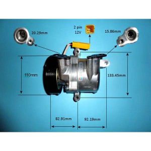 Compressor (AirCon Pump) Citroen C1 1.0 VVTI Petrol (Apr 2014 to 2023)