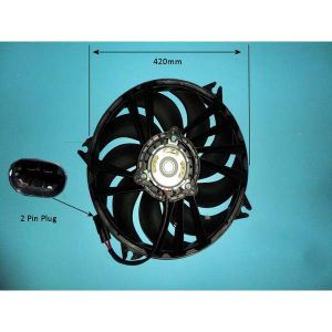Condenser Cooling Fan Citroen Xsara MK2 2.0 16v Petrol (Oct 2000 to Oct 2001)