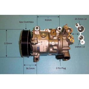 Compressor (AirCon Pump) Citroen C4 Grand Picasso 1.6 HDi Diesel (Sep 2013 to 2023)
