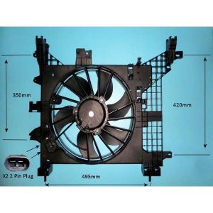 Condenser Cooling Fan Dacia Duster 1.5 DCi Diesel (Nov 2012 to Nov 2013)