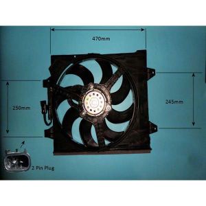 Radiator Cooling Fan Fiat 500 / 500 Lounge 0.9 Petrol (Sep 2012 to 2023)