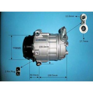 Compressor (AirCon Pump) Fiat Ducato MK4 2.3 JTD Diesel (Dec 2015 to 2023)