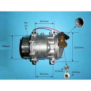 Compressor (AirCon Pump) Fiat Ducato MK3 2.3 JTD Diesel (Apr 2002 to Sep 2002)