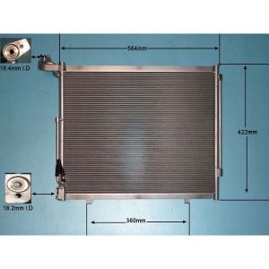 Condenser (AirCon Radiator) Ford Fiesta 17- 1.0 EcoBoost mHEV Petrol Automatic (Jul 2020 to 2023)