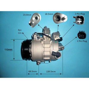 Compressor (AirCon Pump) Ford S Max 2.0 EcoBoost Petrol (Feb 2015 to 2023)