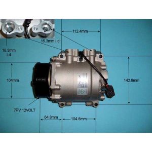 Compressor (AirCon Pump) Honda Accord MK8 Tourer (03-) 2.4 Petrol (Apr 2003 to Sep 2005)