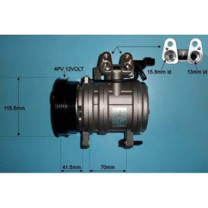 Compressor (AirCon Pump) Hyundai Getz 1.1 Petrol (Sep 2002 to Oct 2005)