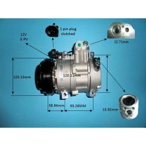 Compressor (AirCon Pump) Hyundai i 20 1.2 Petrol (Aug 2008 to Mar 2012)