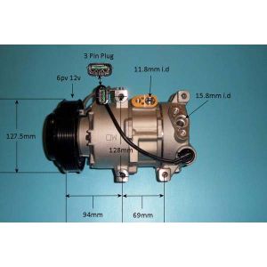 Compressor (AirCon Pump) Hyundai Accent 1.6 16v Petrol (Jul 2011 to 2023)