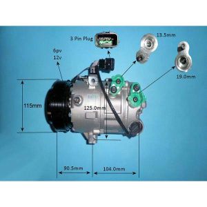 Compressor (AirCon Pump) Hyundai iX 35 2.0 CVVT Petrol (Aug 2013 to Apr 2015)