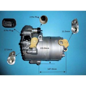 Compressor (AirCon Pump) Jaguar I Pace EV400 All (Feb 2018 to 2023)