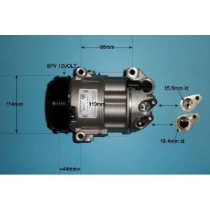 Compressor (AirCon Pump) Jeep Compass 1.4 Petrol (Mar 2017 to 2023)