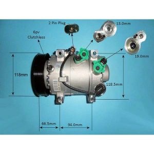 Compressor (AirCon Pump) Kia Pro Cee d 1.0 T-GDi Petrol (Jul 2015 to Jul 2018)