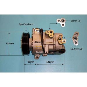 Compressor (AirCon Pump) Kia Sportage 2.0 Crdi Diesel (Sep 2015 to 2023)