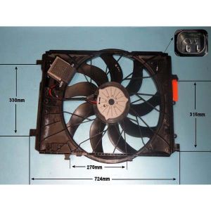 Radiator Cooling Fan Mercedes A Class (W176) 2.0 A 45 AMG Petrol (Jul 2015 to May 2018)