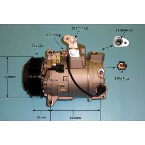 Compressor (AirCon Pump) Nissan 370Z 3.7 24v Petrol (Apr 2009 to Apr 2010)