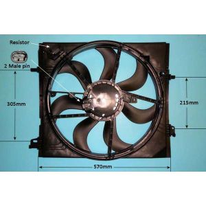 Radiator Cooling Fan Nissan Qashqai 1.6 Dci Diesel (Nov 2013 to 2023)