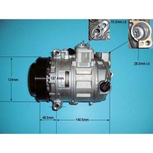 Compressor (AirCon Pump) Porsche 911 (991 Chassis) 2011- 3.8 Turbo Petrol (Aug 2013 to May 2017)