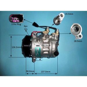 Compressor (AirCon Pump) Porsche 911 (991 Chassis) 2011- 3.8 GT2 Petrol (Aug 2013 to May 2020)
