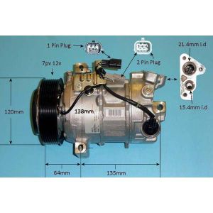 Compressor (AirCon Pump) Renault Grand Scenic 1.2 Petrol (Sep 2016 to 2023)