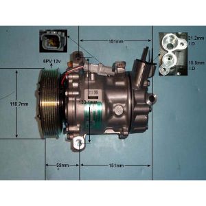 Compressor (AirCon Pump) Renault Kangoo BE BOP/Grand KW0/1 1.5 DCi Diesel (Mar 2019 to 2023)