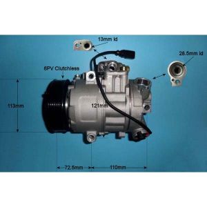 Compressor (AirCon Pump) Seat Ibiza 1.2 Petrol (Mar 2008 to May 2015)