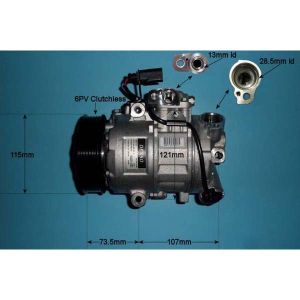 Compressor (AirCon Pump) Skoda Fabia MK2 1.2 eng GGPB Petrol (Nov 2011 to Dec 2014)