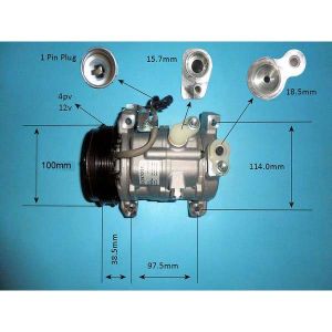 Compressor (AirCon Pump) Suzuki SX4 1.6 Petrol (Aug 2013 to 2023)