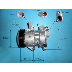 Compressor (AirCon Pump) Toyota Yaris 1.0 Petrol (Jun 2015 to Jul 2016)